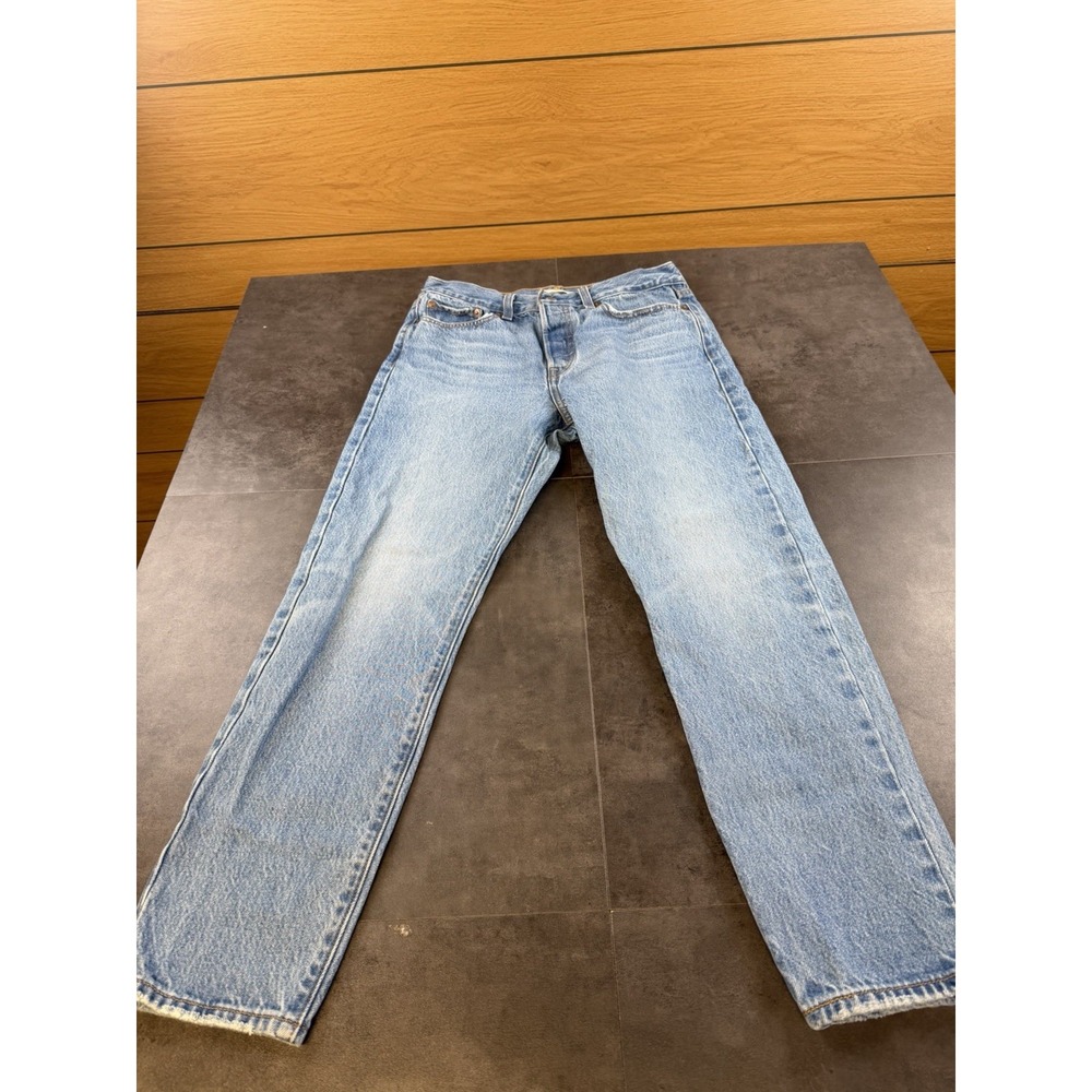 Levis Women's Wedgie Ankle Straight Ridgid Button Fly Jeans Size 28 x 26